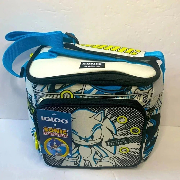 Sonic The Hedgehog Square Bag Insulated Lunch Cooler New - Picture 2 of 10